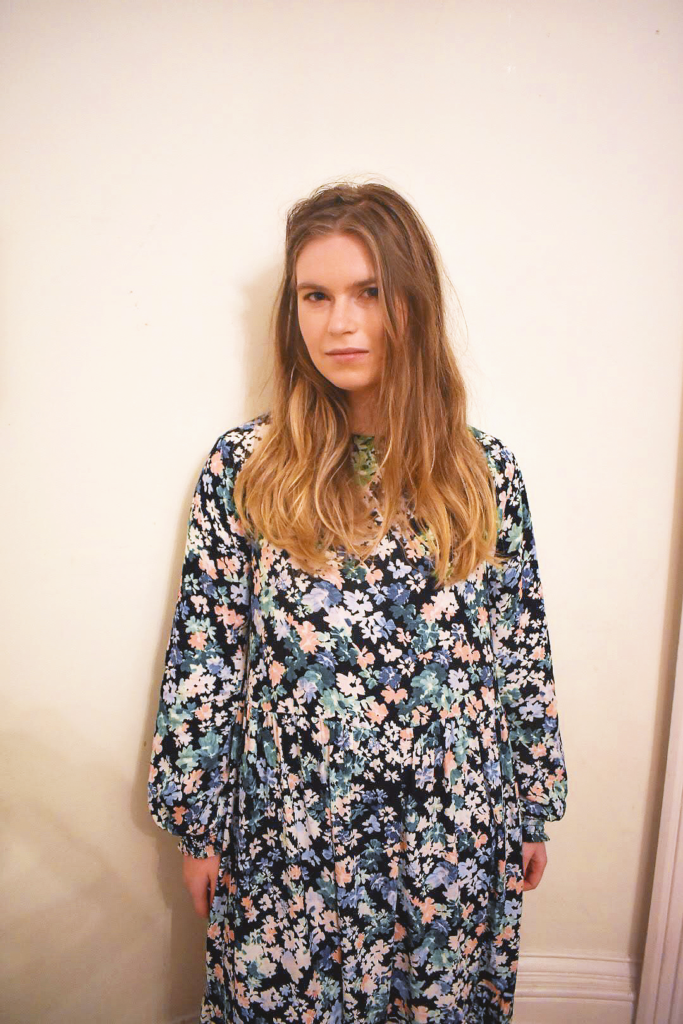 H&M Floral maxi crepe dress